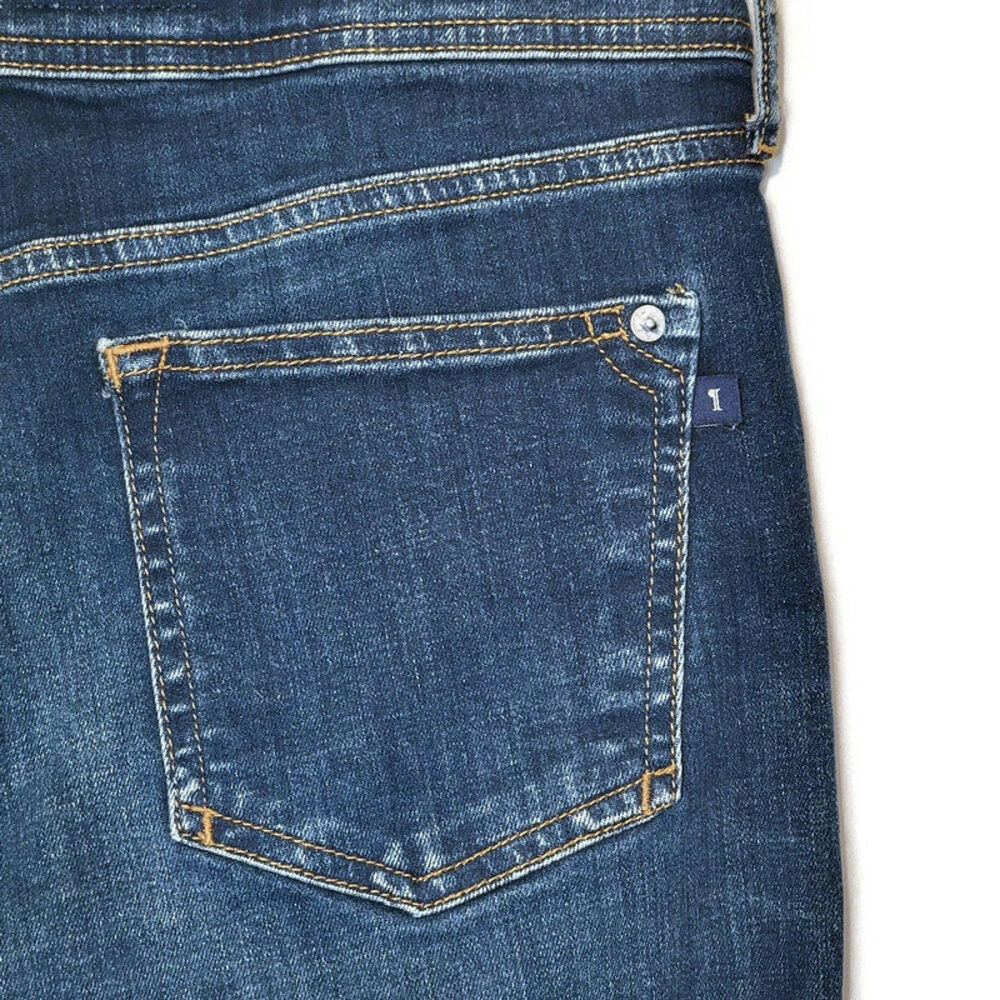 Pilcro Anthropologie Slim Boyfriend Jeans Mid Rise Straight Blue Denim Causal 27 - Picture 8 of 16